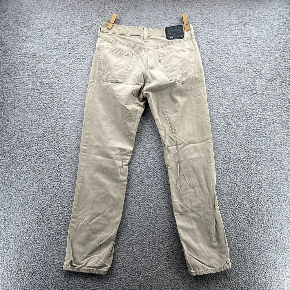 Levi's 514 Jeans Men 32X32* Beige Khaki Straight 90's Clasic Academia Streetwear